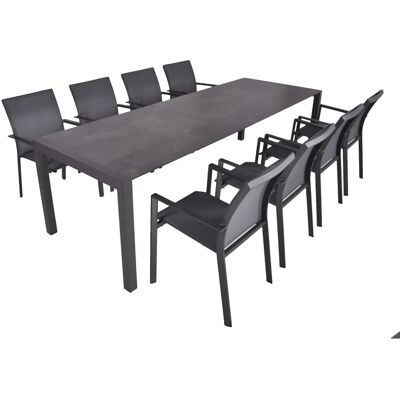 GARDEN PLEASURE SOPHIA Gartenmöbel-Set - Stapelstühle, Ausziehbarer Tisch GARDEN PLEASURE SOPHIA Gartenmöbel-Set - Stapelstühle, Ausziehbarer Tisch