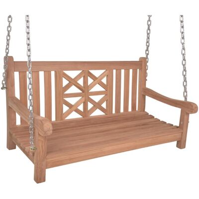 Banque suspendue Garden Pleasure MADURA - Teck, Marron, 120cm - Mobilier de jardin - Publicité Banque suspendue Garden Pleasure MADURA - Teck, Marron, 120cm - Mobilier de jardin - Publicité
