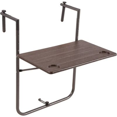 Zahradní balkonový stůl Garden Pleasure Tabora - Hnědý plast, Skládací a Větruodolný Zahradní balkonový stůl Garden Pleasure Tabora - Hnědý plast, Skládací a Větruodolný