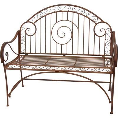 Garden Pleasure CAMEROON Gartenbank - Wetterfestes Metall 112cm Garden Pleasure CAMEROON Gartenbank - Wetterfestes Metall 112cm