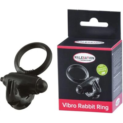 Malesation Anello Vibrante Coniglio - Nero - Anello pene Malesation Anello Vibrante Coniglio - Nero - Anello pene