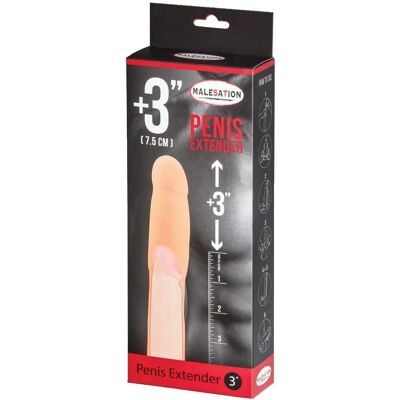 Estensore del Pene Malesation - +7,5cm - Design Morbido e Realistico Estensore del Pene Malesation - +7,5cm - Design Morbido e Realistico