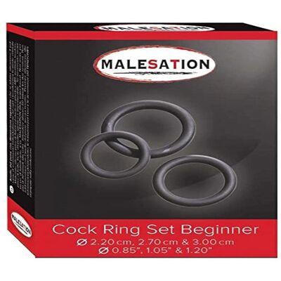 Lot de 3 Cockrings Malesation - Débutants Lot de 3 Cockrings Malesation - Débutants