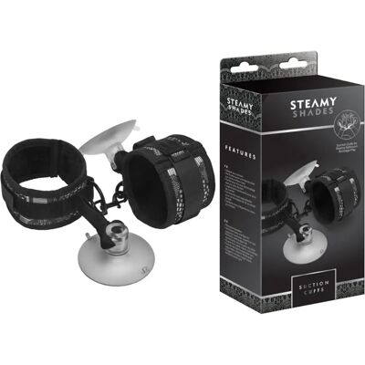 Steamy Shades Muñequeras con Ventosas - Restricciones Eróticas Steamy Shades Muñequeras con Ventosas - Restricciones Eróticas