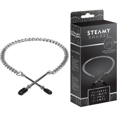 Steamy Shades Pinzas para Pezones - Accesorio de Bondage Steamy Shades Pinzas para Pezones - Accesorio de Bondage