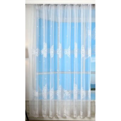 Astek 58769253 Rideau Jacquard - Motif floral - Transparent Astek 58769253 Rideau Jacquard - Motif floral - Transparent