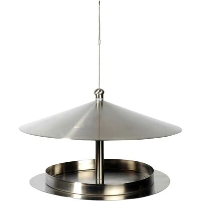 Nido per uccelli in acciaio inox DOBAR con copertura - Decorazione da giardino esterna Nido per uccelli in acciaio inox DOBAR con copertura - Decorazione da giardino esterna
