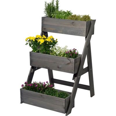 Dobar Pflanzentreppe - Mehrstufiger Gartenständer - 60cm Dobar Pflanzentreppe - Mehrstufiger Gartenständer - 60cm
