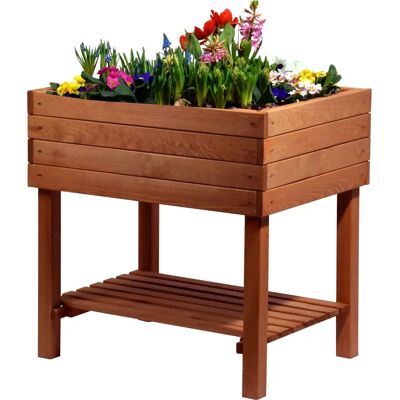 Dobar Hochbeet - Wetterfestes Lärchenholz, 80x58x80cm Dobar Hochbeet - Wetterfestes Lärchenholz, 80x58x80cm
