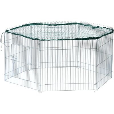 Dobar Freigehege Tierkäfige - Metall Kunststoff, Verzinkt, 123x106x60 cm Dobar Freigehege Tierkäfige - Metall Kunststoff, Verzinkt, 123x106x60 cm
