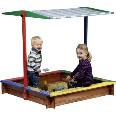 Dobar Bunter Holzsandkasten mit Dach - Kinderspielbereich Dobar Bunter Holzsandkasten mit Dach - Kinderspielbereich