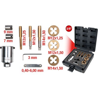KS Tools 150.1420 Gewindeschneid-Satz - 11-tlg. - Hochleistungsstahl KS Tools 150.1420 Gewindeschneid-Satz - 11-tlg. - Hochleistungsstahl