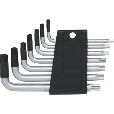 Set di chiavi Torx corte KS Tools 151.4150 con foro - Acciaio al cromo vanadio Set di chiavi Torx corte KS Tools 151.4150 con foro - Acciaio al cromo vanadio
