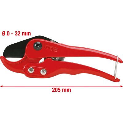 KS Tools 222.1001M Przecinak rur - Aluminium, 0-32mm, 205mm KS Tools 222.1001M Przecinak rur - Aluminium, 0-32mm, 205mm