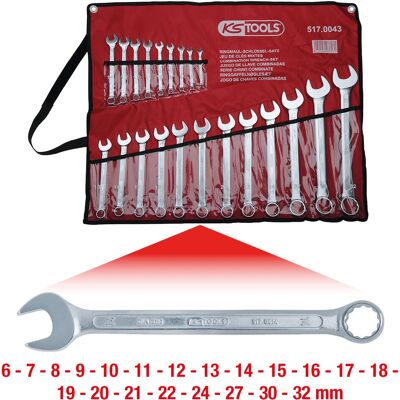 KS Tools 517.0043 - 21-Piece Metric Wrench Set KS Tools 517.0043 - 21-Piece Metric Wrench Set