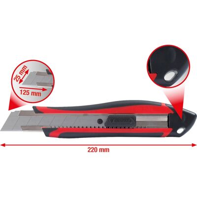 KS Tools 907.2180 Universalmesser - Unzerbrechliche Klinge, Ergonomisch, 6 Klingen KS Tools 907.2180 Universalmesser - Unzerbrechliche Klinge, Ergonomisch, 6 Klingen