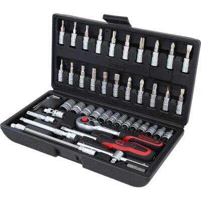 KS Tools 911.0646 Chrome-Vanadium Socket Set - 46 Pieces KS Tools 911.0646 Chrome-Vanadium Socket Set - 46 Pieces