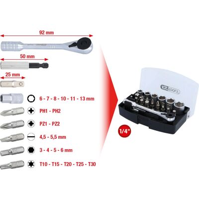 KS Tools 911.2010 juego de bits - 24 piezas KS Tools 911.2010 juego de bits - 24 piezas