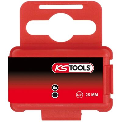 KS Tools Modèle 911.2271 - Hexagone 8mm, 25mm, 1/4" Mandrin - Embouts - Publicité KS Tools Modèle 911.2271 - Hexagone 8mm, 25mm, 1/4" Mandrin - Embouts - Publicité