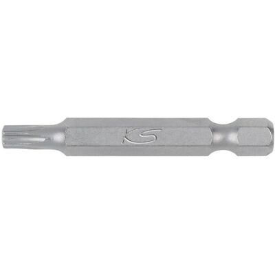Embout de tournevis Torx nickelé - 50mm - 1/4" - E 6.3 - Publicité Embout de tournevis Torx nickelé - 50mm - 1/4" - E 6.3 - Publicité