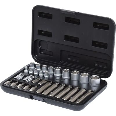 Conjunto de chaves KS Tools 911.4301-1 - Torx, 30 peças Conjunto de chaves KS Tools 911.4301-1 - Torx, 30 peças