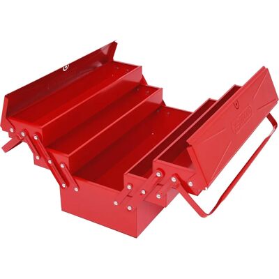 KS Tools Metal Toolbox - 5 Compartments - 430x200x200 mm KS Tools Metal Toolbox - 5 Compartments - 430x200x200 mm