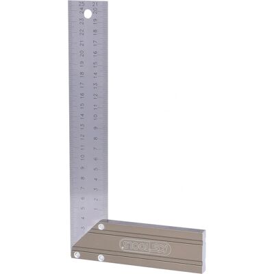 KS Tools 300.0220 Quadratlineal - 250mm Stahl, Aluminiumzunge KS Tools 300.0220 Quadratlineal - 250mm Stahl, Aluminiumzunge