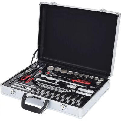 KS Tools 911.0670 set di bussole - 70 pezzi, cromo-vanadium, valigetta in alluminio KS Tools 911.0670 set di bussole - 70 pezzi, cromo-vanadium, valigetta in alluminio