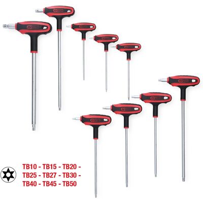 KS Tools 151.8160 Conjunto de chaves Torx com pega em T KS Tools 151.8160 Conjunto de chaves Torx com pega em T
