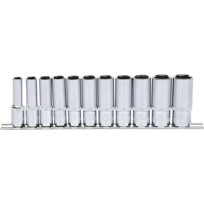KS Tools 918.0611 Set van 11 Doppen - Chroom Vanadium, 3/8" Draaien KS Tools 918.0611 Set van 11 Doppen - Chroom Vanadium, 3/8" Draaien