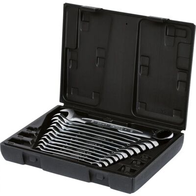 KS Tools 503.4665 Conjunto de Chaves de Catraca - 12 Peças, Aço Cromo-Vanádio KS Tools 503.4665 Conjunto de Chaves de Catraca - 12 Peças, Aço Cromo-Vanádio
