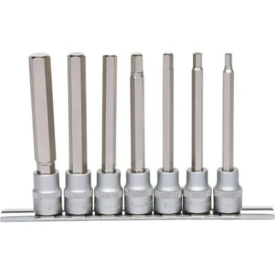 KS Tools 911.1560 Zestaw nasadek - Długi, 7 szt., chromowo-wanadowa stal KS Tools 911.1560 Zestaw nasadek - Długi, 7 szt., chromowo-wanadowa stal