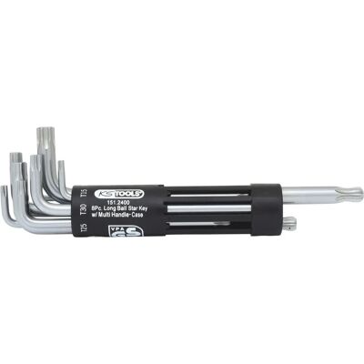 Juego de Llaves Hexagonales KS Tools 151.2400 - Largo, Acero Templado - 8 Piezas Juego de Llaves Hexagonales KS Tools 151.2400 - Largo, Acero Templado - 8 Piezas