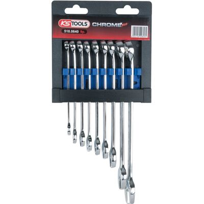 KS Tools 518.0640 Chromeplus Skiftnyckel- och ringnyckelsats - 8-19mm KS Tools 518.0640 Chromeplus Skiftnyckel- och ringnyckelsats - 8-19mm