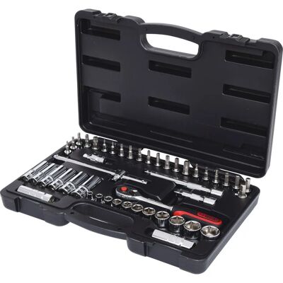 KS Tools 918.0846 Steckschlüssel-Set - 46-tlg, Chrom-Vanadium, Flank Traction KS Tools 918.0846 Steckschlüssel-Set - 46-tlg, Chrom-Vanadium, Flank Traction