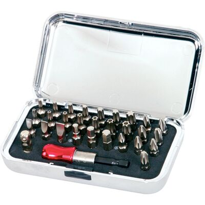 KS Tools 911.2070 Brocas de 30 piezas de níquel - Puntas para destornillador KS Tools 911.2070 Brocas de 30 piezas de níquel - Puntas para destornillador