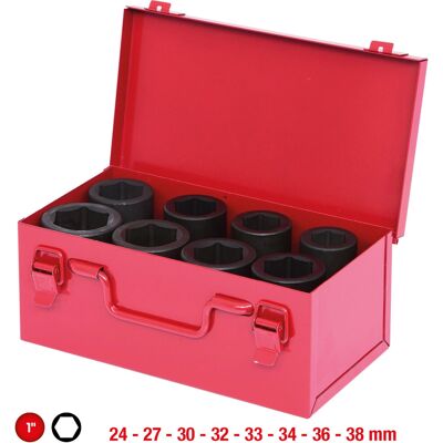 KS Tools 515.0308 Set de capete - 8 piese, Oțel Crom-Molibdenic KS Tools 515.0308 Set de capete - 8 piese, Oțel Crom-Molibdenic