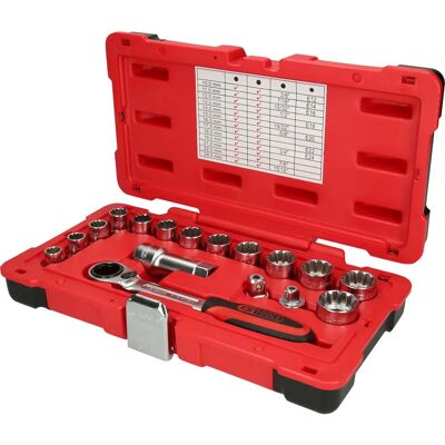 KS Tools 916.4050 Steckschlüssel-Set - Hochwertiger Chrom-Vanadium-Stahl KS Tools 916.4050 Steckschlüssel-Set - Hochwertiger Chrom-Vanadium-Stahl