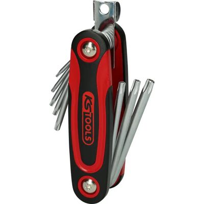 KS Tools 158.3530 Torx-nøgle - Støtte i sammenklappelig klips, 8 stk KS Tools 158.3530 Torx-nøgle - Støtte i sammenklappelig klips, 8 stk