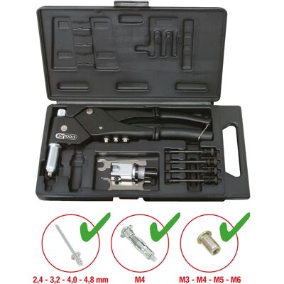 KS Tools 150.9610 Nietenzange - Vielseitiges Hand-Nietzangen-Set KS Tools 150.9610 Nietenzange - Vielseitiges Hand-Nietzangen-Set