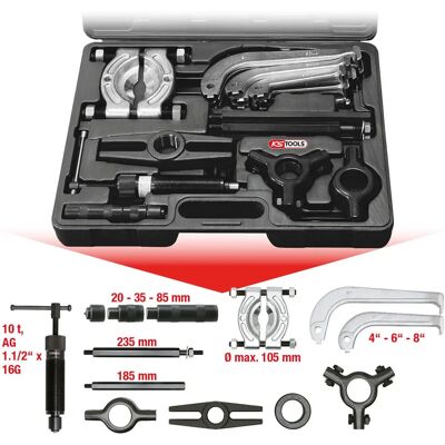 KS Tools 700.1200 Extrator de polia - Conjunto hidráulico de 2-3 garras KS Tools 700.1200 Extrator de polia - Conjunto hidráulico de 2-3 garras