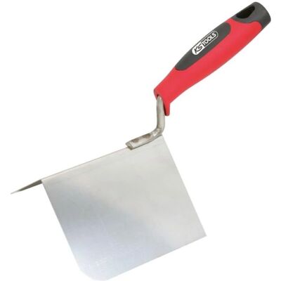 Spatola angolare esterna - lama flessibile in inox - 100x125mm - manico bicomponente - Utensile per angoli esterni Spatola angolare esterna - lama flessibile in inox - 100x125mm - manico bicomponente - Utensile per angoli esterni