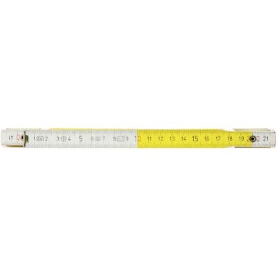 KS Tools Holz-Faltmaßband - 2m - Messband - EG III - Weiß/Gelb KS Tools Holz-Faltmaßband - 2m - Messband - EG III - Weiß/Gelb