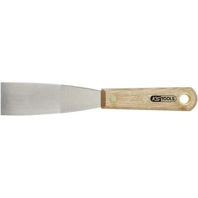Spatule en acier inoxydable KS Tools - 38 mm, poignée en bois - Publicité Spatule en acier inoxydable KS Tools - 38 mm, poignée en bois - Publicité