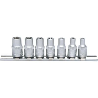 KS Tools 911.4355 Socket Set - 7-piece Chrome-Vanadium E-profile 1/4" KS Tools 911.4355 Socket Set - 7-piece Chrome-Vanadium E-profile 1/4"