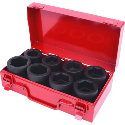Zestaw nasadek na klucze udarowe KS TOOLS - 8 sztuk, 1 cal, chrom-molibdenowa stal Zestaw nasadek na klucze udarowe KS TOOLS - 8 sztuk, 1 cal, chrom-molibdenowa stal
