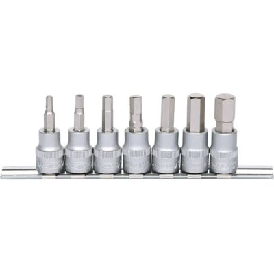 KS Tools 911.3945 set di inserti - 7 pezzi, acciaio cromo-vanadio, 3/8" KS Tools 911.3945 set di inserti - 7 pezzi, acciaio cromo-vanadio, 3/8"