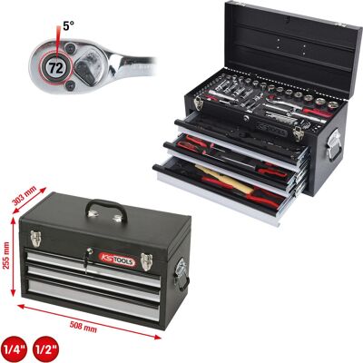 Zestaw narzędzi KS Tools 918.0200 - 99 elementów - Uniwersalny Zestaw narzędzi KS Tools 918.0200 - 99 elementów - Uniwersalny