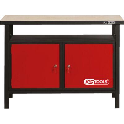 KS Tools 865.0002 Werkbank - Robuste Stahlkonstruktion, Buchen-Arbeitsfläche KS Tools 865.0002 Werkbank - Robuste Stahlkonstruktion, Buchen-Arbeitsfläche