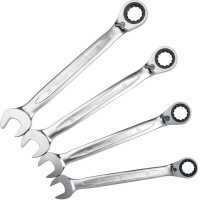 KS Tools GEARplus Ratschenringmaulschlüssel-Set - 24-32mm, 4-tlg KS Tools GEARplus Ratschenringmaulschlüssel-Set - 24-32mm, 4-tlg